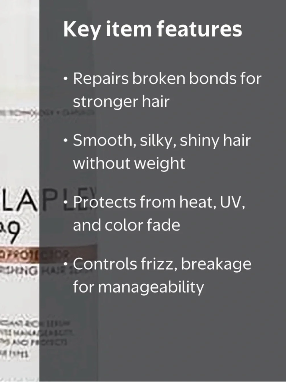OLAPLEX No.9 Bond Protector Nourishing Serum - White, Cream, Coral Accent